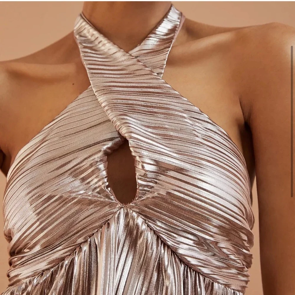 *Anthropologie Shimmer V-Neck Tank